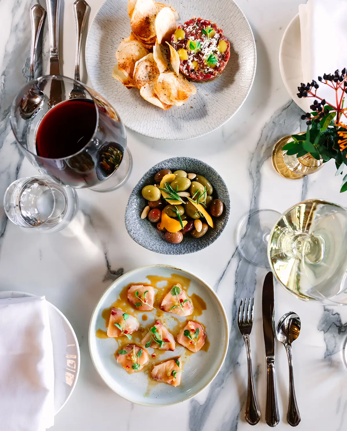 Dining at the Nest, Stone Eagle Winery.