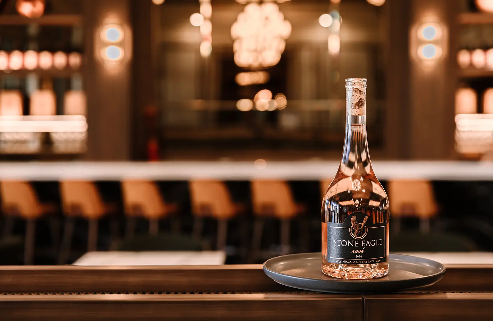 Rosé at Stone Eagle Winery.